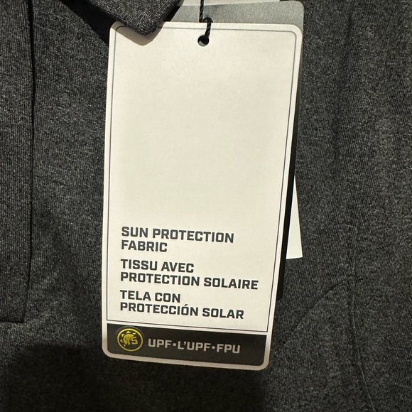 Women’s Vneck golf sleeveless shirt. Charcoal grey size sm, med, large. - Picture 2 of 6